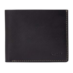 Osprey Arthur Perforated Leather Card Holder / Black